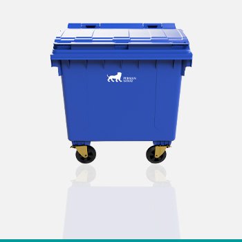 1100 Liter Plastic Trash Bin